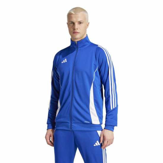 Adidas Мъжко Спортно Горнище Tiro 24 Training Track Top Mens Кралско синьо/Бяло Футболни екипи за бягане