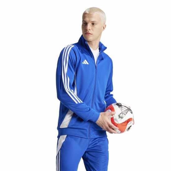 Adidas Мъжко Спортно Горнище Tiro 24 Training Track Top Mens Кралско синьо/Бяло Футболни екипи за бягане