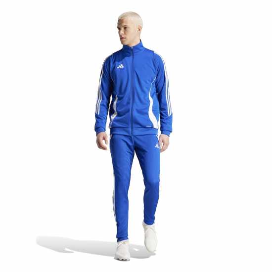 Adidas Мъжко Спортно Горнище Tiro 24 Training Track Top Mens Кралско синьо/Бяло Футболни екипи за бягане