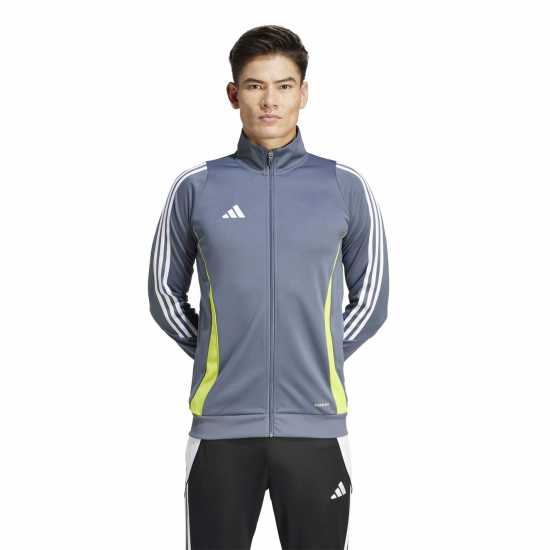 Adidas Мъжко Спортно Горнище Tiro 24 Training Track Top Mens оникс/слънчево жълто 