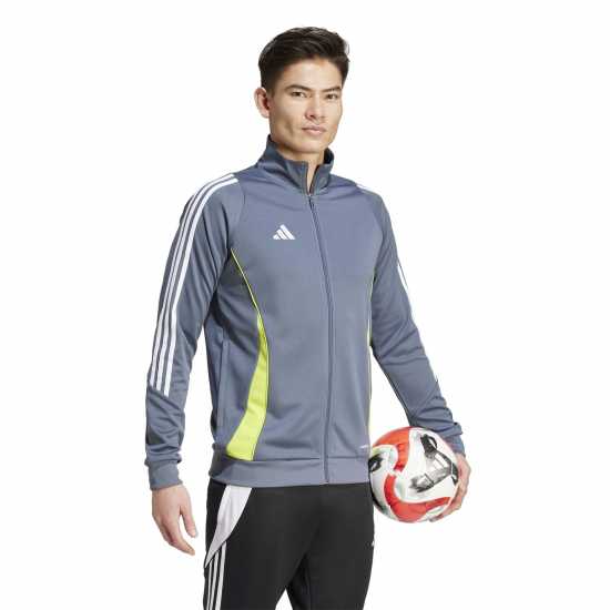 Adidas Мъжко Спортно Горнище Tiro 24 Training Track Top Mens оникс/слънчево жълто 