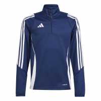 Adidas Детска Спортна Тениска Tiro 24 Training Top Juniors морско син 2/бял Всекидневно футболно облекло