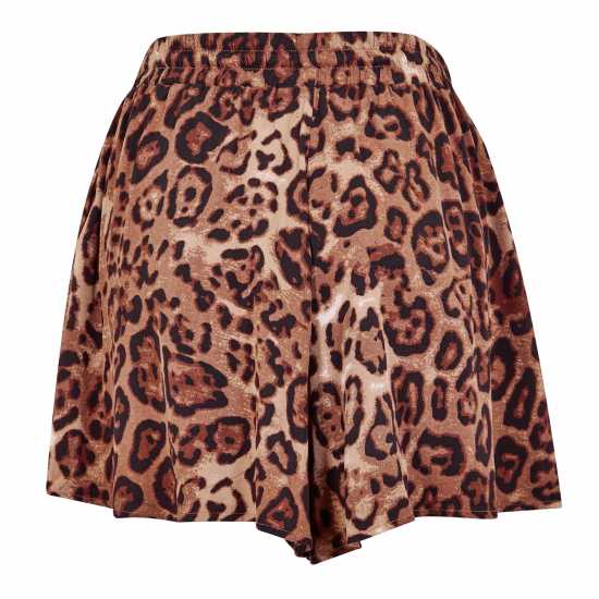 Biba Elasticated Shorts Леопардов принт 