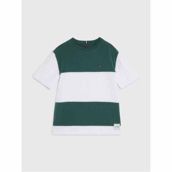 Tommy Hilfiger Colorblock Tee S/s Форст Грийн L2M 