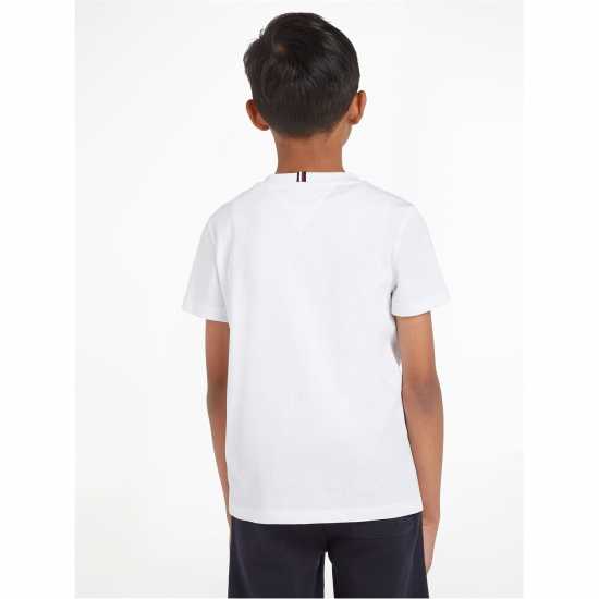 Tommy Hilfiger Hilfiger Arched Tee S/s Бял YBR Kids