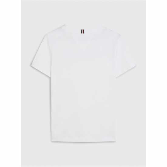 Tommy Hilfiger Hilfiger Arched Tee S/s Бял YBR Kids