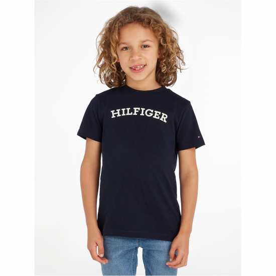 Tommy Hilfiger Hilfiger Arched Tee S/s Нави DW5 Kids