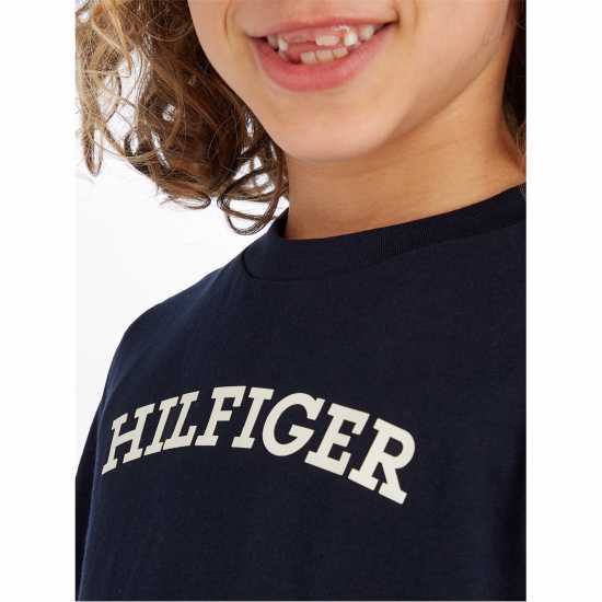 Tommy Hilfiger Hilfiger Arched Tee S/s Нави DW5 Kids