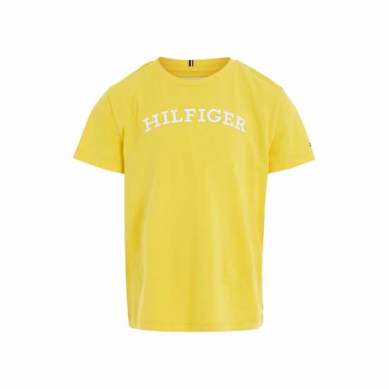 Tommy Hilfiger Monotype Short Sleeve T-Shirt Juniors Жълто ZGQ Kids