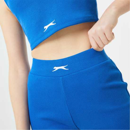 Slazenger Дамски Шорти Ft. Wolfie Cindy Ribbed Cycling Shorts Womens Кобалт Дамски къси панталони