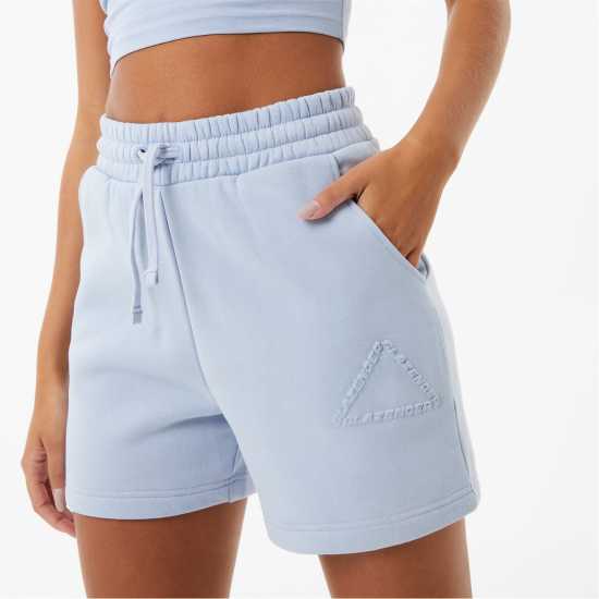 Slazenger Ft. Wolfie Cindy Logo Fleece Shorts Детско синьо Дамски къси панталони