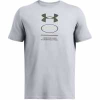 Under Armour Branded Gel Stack Short Sleeve Mens Стомана/Морф 