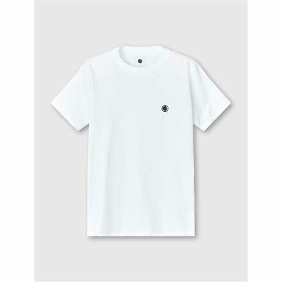 Pretty Green Тениска Pg Mitchell Tee Shirt White Tshirts under 20