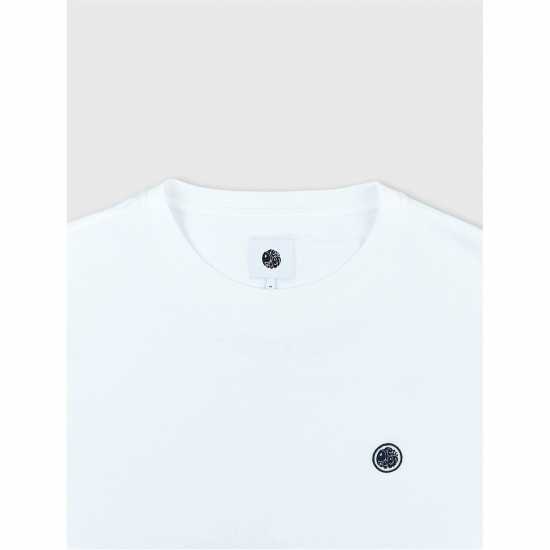 Pretty Green Тениска Pg Mitchell Tee Shirt White Tshirts under 20