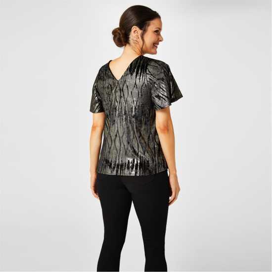 Biba Patterned Foil Top  