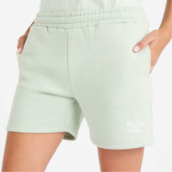 Umbro Core Women's Sweat Shorts Women's Зелено/ Бяло Дамски къси панталони