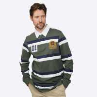 Howick Long Sleeve Rugby Shirt Зелена полоса 