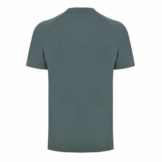 Hugo Boss Тениска Hugo Sporty Tape T Shirt Тъмно зелено 307 Мъжки пижами