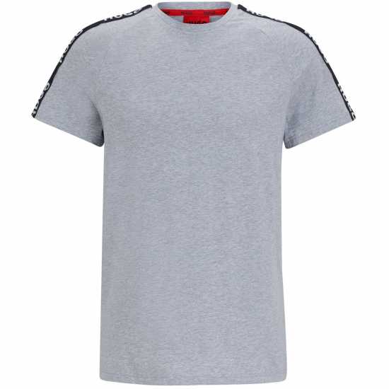 Hugo Boss Тениска Hugo Sporty Tape T Shirt Средно сиво 035 Мъжки пижами