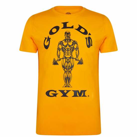 Golds Gym Мъжка Тениска Gym Muscle Joe T Shirt Mens Злато Мъжко облекло за едри хора