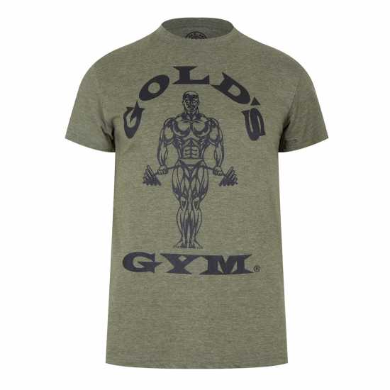 Golds Gym Мъжка Тениска Gym Muscle Joe T Shirt Mens Армия Атлетика