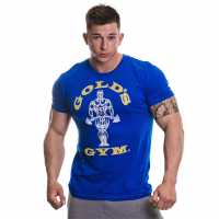 Golds Gym Мъжка Тениска Gym Muscle Joe T Shirt Mens Royal Blue Атлетика