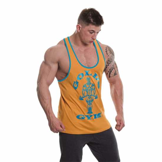 Golds Gym Joe Vest Mens Злато Атлетика