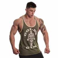 Golds Gym Joe Vest Mens Армия Атлетика