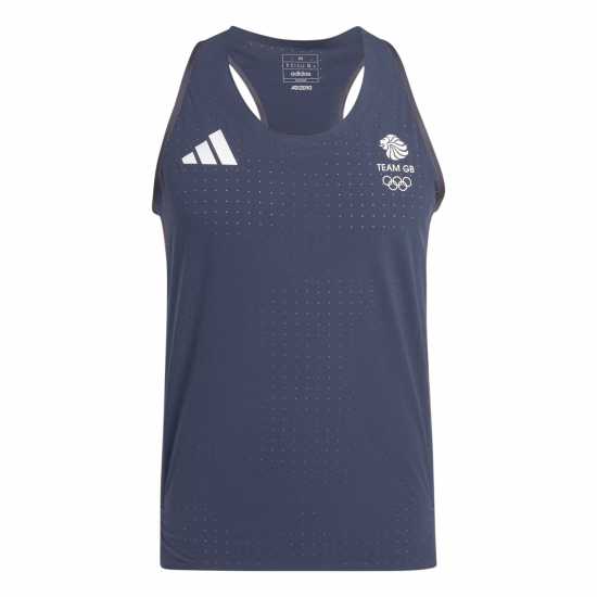 Adidas Team Gb Adizero Running Tank Top Adults  Мъжко облекло за едри хора