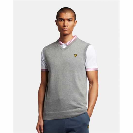 Lyle And Scott And Scott V Neck Cropped Vest Mens  Tshirts under 20