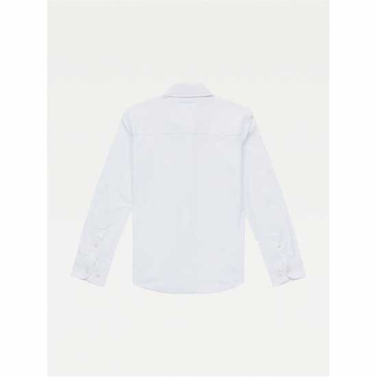 Tommy Hilfiger Solid Stretch Poplin Shirt L/s Бяло 