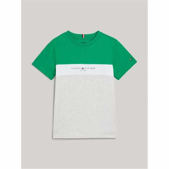 Tommy Hilfiger Colour Block Tee Juniors Олимпийско зелено Kids