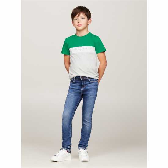 Tommy Hilfiger Colour Block Tee Juniors Олимпийско зелено Kids