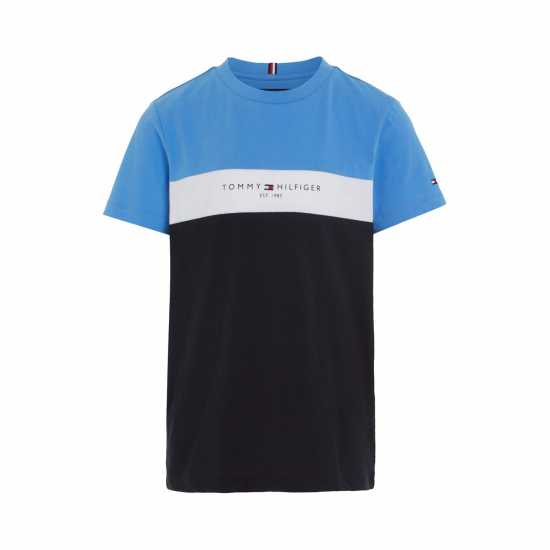 Tommy Hilfiger Colour Block Tee Juniors Сино заклинание Kids