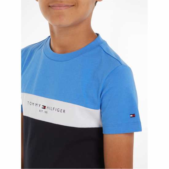 Tommy Hilfiger Colour Block Tee Juniors Сино заклинание Kids