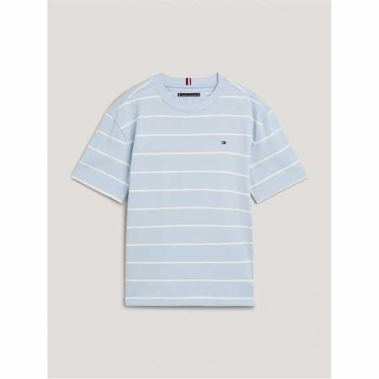 Tommy Hilfiger Tommy Stripe Tee Jn42 Синьо/Бяло Kids