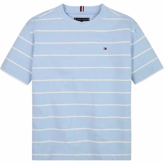 Tommy Hilfiger Tommy Stripe Tee Jn42 Синьо/Бяло Kids