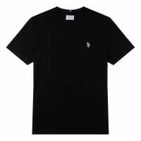 Us Polo Assn Тениска Dhm T Shirt Sn00 Черно/Бяло Мъжки ризи