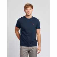 Us Polo Assn Тениска Dhm T Shirt Sn00 Морска синьо/червено Мъжки ризи