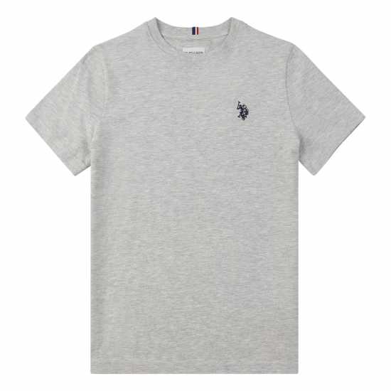 Us Polo Assn Dhm Tshirt  Jn00 Сив марл Детски тениски и фланелки