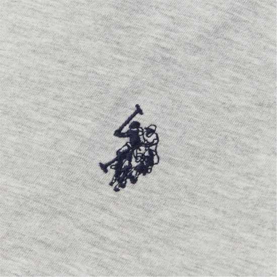 Us Polo Assn Dhm Tshirt  Jn00 Сив марл Детски тениски и фланелки