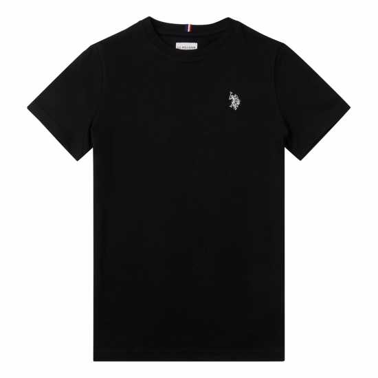 Us Polo Assn Dhm Tshirt  Jn00 Черно Детски тениски и фланелки