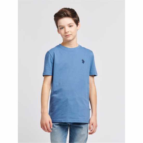 Us Polo Assn Dhm Tshirt  Jn00 Син Хоризонт Детски тениски и фланелки