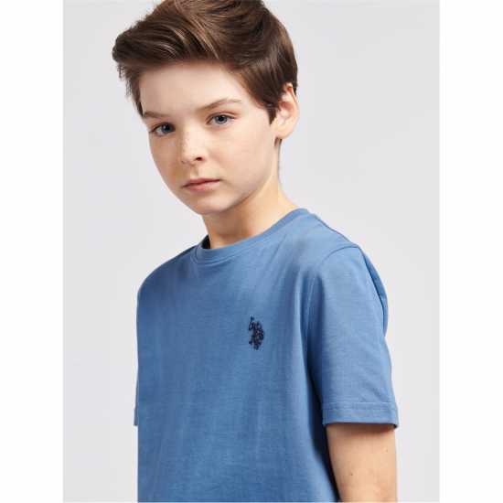 Us Polo Assn Dhm Tshirt  Jn00 Син Хоризонт Детски тениски и фланелки