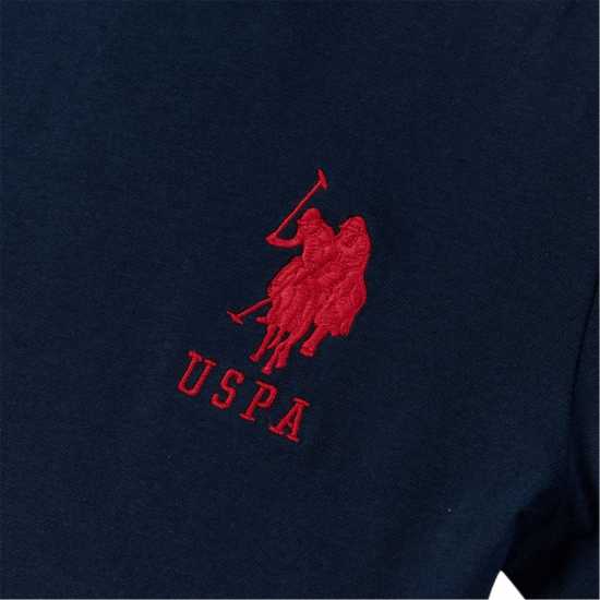 Us Polo Assn Plyr 3 Tshirt Jn00 Морска синьо/червено Детски тениски и фланелки