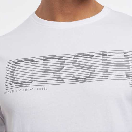 Crosshatch Goldsbury T Sn99 Бяло Мъжки ризи