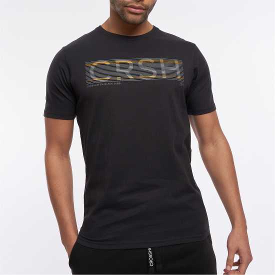 Crosshatch Goldsbury T Sn99 Черно Мъжки ризи