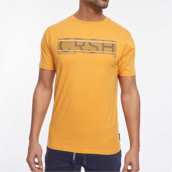 Crosshatch Goldsbury T Sn99 Жълто Мъжки ризи