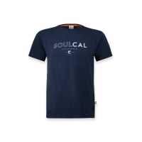 Soulcal Graphic T-Shirt Синя Дреха Мъжки ризи