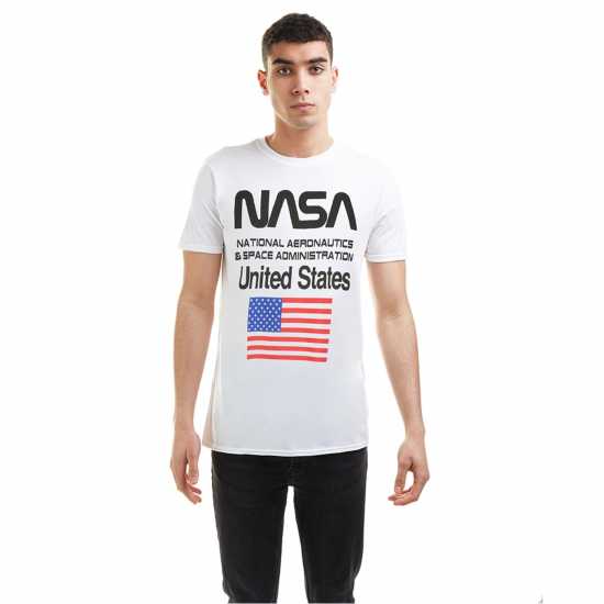 Nasa T-Shirt Бяло Мъжки ризи